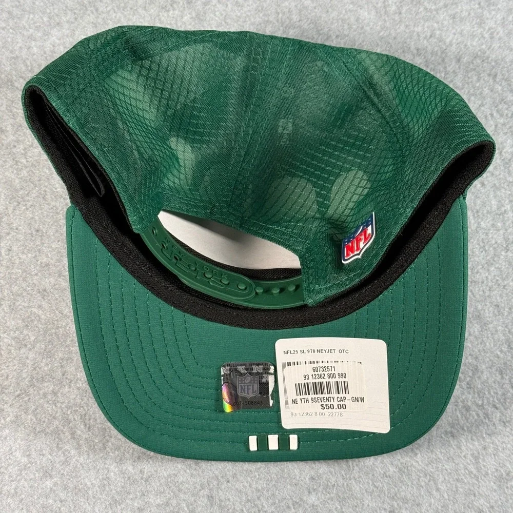 New‎ Era 9Seventy NY Jets 2025 NFL Sideline Youth Cap Green NWT